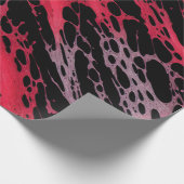 Spritzer mit roten und violetten Farben Abstrakte  Geschenkpapier (Ecke)