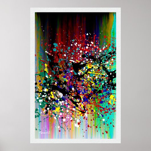 Spritzer Mucho Paint Spritzer Poster (Vorne)
