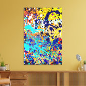 Spritzer Multi Colors_02 Canvas Print Leinwanddruck (Insitu (Wohnzimmer))