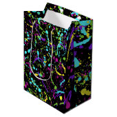 Spritzer Paint-Colorful- Mittlere Geschenktüte (Vorderseite Schrägansicht)