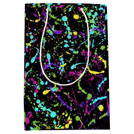 Spritzer Paint-Colorful- Mittlere Geschenktüte (Vorderseite)