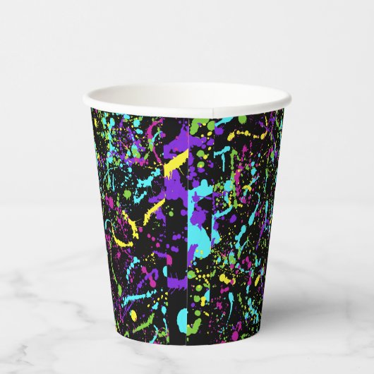 Spritzer Paint-Colorful- Pappbecher (Rechts)