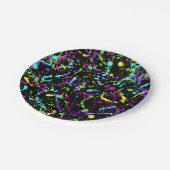 Spritzer Paint-Colorful- Pappteller (Schrägansicht)