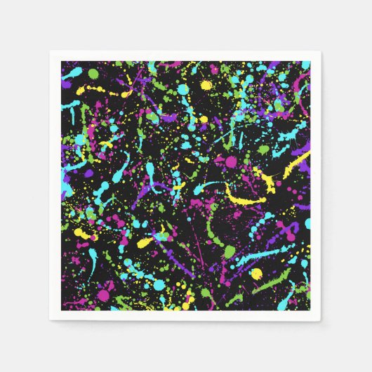 Spritzer Paint-Colorful- Serviette (Vorderseite)