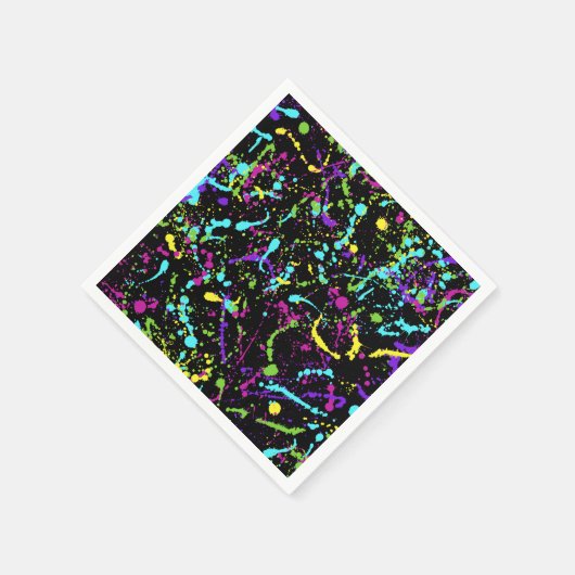 Spritzer Paint-Colorful- Serviette (Ecke)