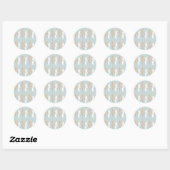 Spritzer-Paint Feathers Runder Aufkleber (Blatt)