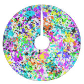 Spritzer Paint Künstlerisch Weihnachten Polyester Weihnachtsbaumdecke (Vorderseite)