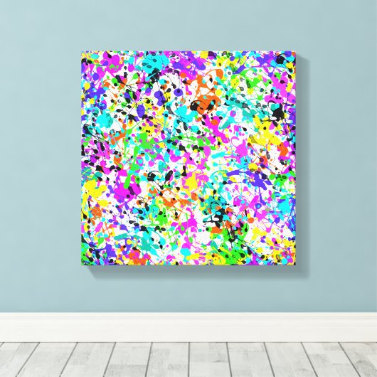 Spritzer Paint Leinwanddruck (Insitu (Holzboden))