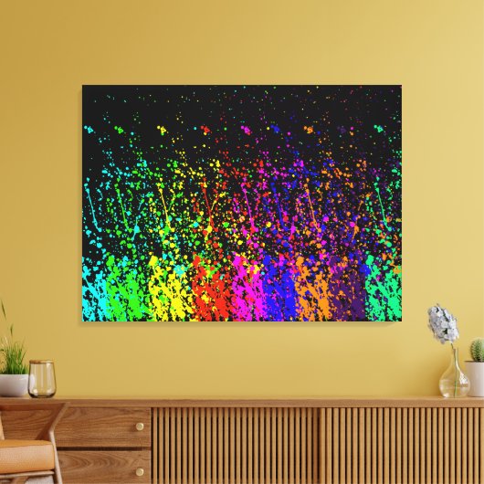 Spritzer Paint Leinwanddruck (Insitu (Wohnzimmer))