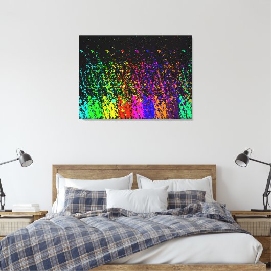 Spritzer Paint Leinwanddruck (Insitu (Schlafzimmer))