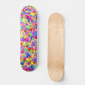 Spritzer Paint Rainbow Bright farbiger Hintergrund Skateboard (Vorderseite)