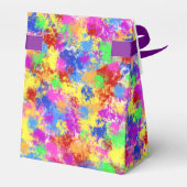 Spritzer Paint Rainbow of Bright Color Background Geschenkschachtel (Rückseite)