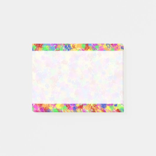 Spritzer Paint Rainbow of Bright Color Background Post-it Klebezettel (Vorderseite)