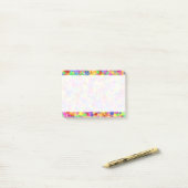 Spritzer Paint Rainbow of Bright Color Background Post-it Klebezettel (Auf Schreibtisch)
