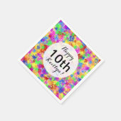 Spritzer Paint Rainbow of Bright Color Background Serviette (Ecke)