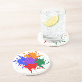 Spritzer Paint Sandstone Untersetzer (Seite)