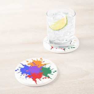 Spritzer Paint Sandstone Untersetzer