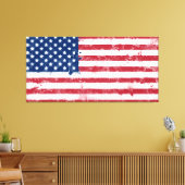 Spritzer Painted American Flag Leinwanddruck (Insitu (Wohnzimmer))