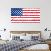 Spritzer Painted American Flag Leinwanddruck (Insitu (Schlafzimmer))