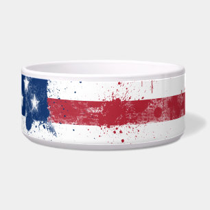 Spritzer Painted American Flag Napf