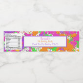 Spritzer Party Personalisiert Wasser Flasche Wasserflaschenetikett (Einzelnes Label)