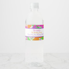Spritzer Party Personalisiert Wasser Flasche Wasserflaschenetikett