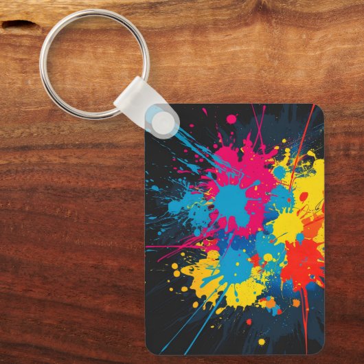 Spritzer Pattern Schlüsselanhänger (Vorderseite)