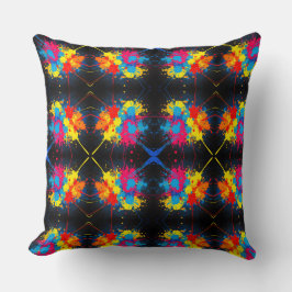 Spritzer Pattern Throw Kissen