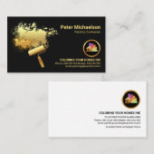 Spritzer-Pinselstrich Visitenkarte (Vorne/Hinten)