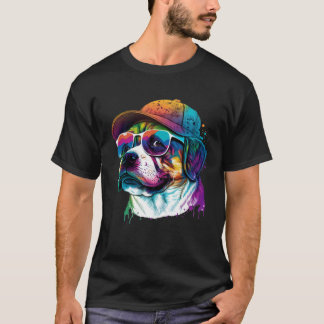 Spritzer Pup Abstrakt Dog Dog Canine 28 T-Shirt