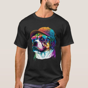 Spritzer Pup Abstrakt Dog Dog Canine 28 T-Shirt