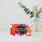 Spritzer-Roller Pinselspitze Visitenkarte (Stehend Vorderseite)