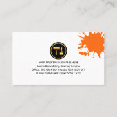 Spritzer-Roller Pinselspitze Visitenkarte (Rückseite)