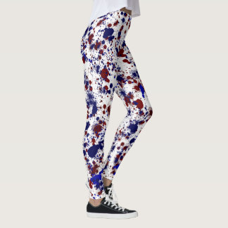 Spritzer - Rot und Blau Leggings