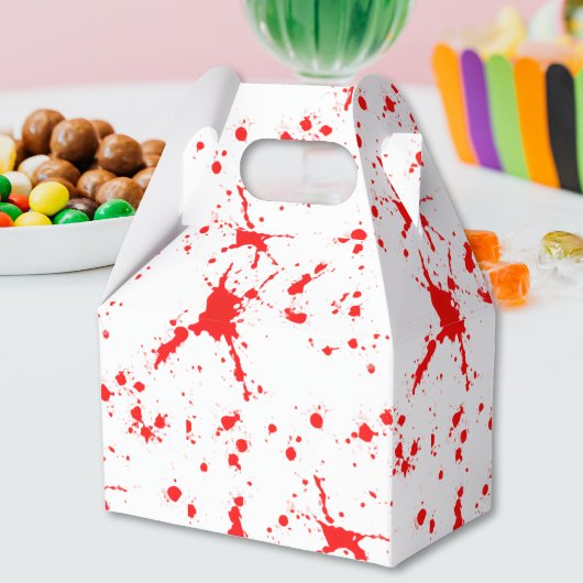 Spritzer Rot & Weiß Halloween Geschenkschachtel