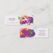 Spritzer-Scheren Mini Visitenkarte (Vorne/Hinten)