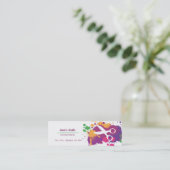 Spritzer-Scheren Mini Visitenkarte (Stehend Vorderseite)