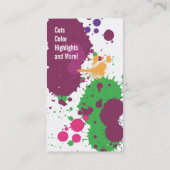 Spritzer-Scheren Visitenkarte (Rückseite)