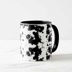 Spritzer Schwarz und Weiß Zwei-Töne-Kaffee-Tasse Tasse