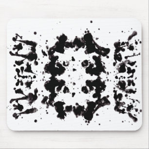 Spritzer Schwarz-Weiß-Mauspad Mousepad