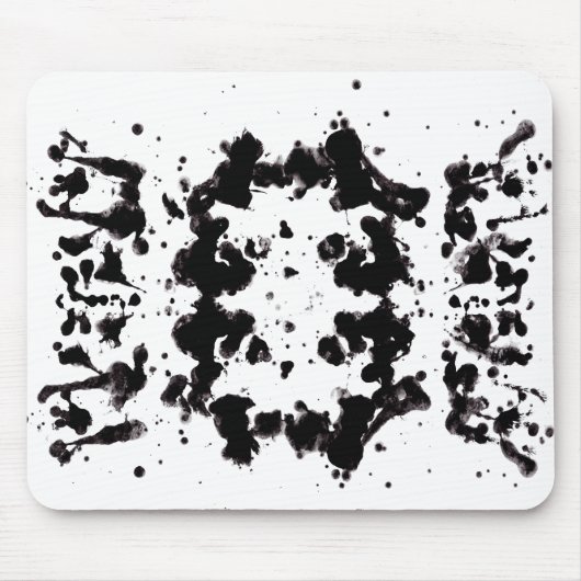 Spritzer Schwarzweiß-Maus-Pad Mousepad (Vorne)