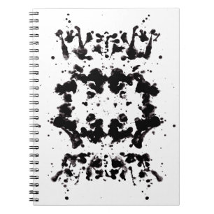 Spritzer Schwarzweiß-Notebook Notizblock