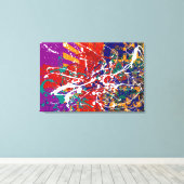 Spritzer Stoked Stretched Canvas Print Leinwanddruck (Insitu (Holzboden))