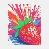 Spritzer Strawberry Splash Fleecedecke (Vorderseite)
