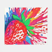 Spritzer Strawberry Splash Fleecedecke (Vorderseite (Horizontal))