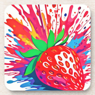 Spritzer Strawberry Splash Getränkeuntersetzer