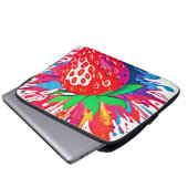 Spritzer Strawberry Splash Laptopschutzhülle (Vorne Knopf)