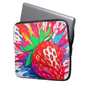 Spritzer Strawberry Splash Laptopschutzhülle (Vorderseite Links)