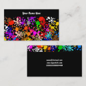 Spritzer-Tapete, Ihr Name hier Visitenkarte (Vorne/Hinten)