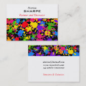 Spritzer-Tapete Visitenkarte (Vorne/Hinten)